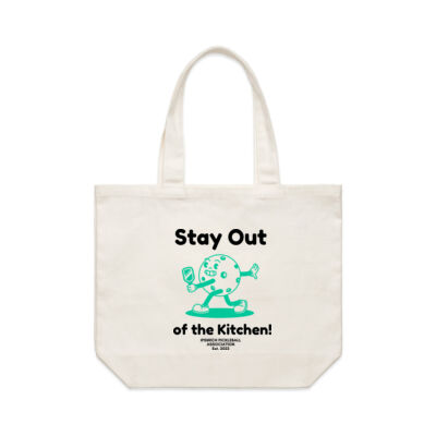 "Stay Out of the Kitchen!" Shoulder Tote Bag Thumbnail